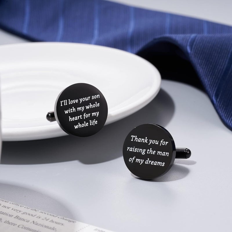 Jeka Father of The Bride and Groom Gifts - Wedding Tie Bars & Cufflinks - Keepsake Anniversary Jewelry for Men - Image 5